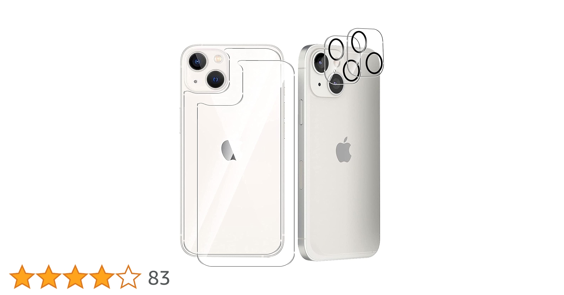 iPhone - iPhone13mini 128GB 白 画面保護フィルム Amazon | 【4枚入り】For iPhone13 mini 背面ガラスフィルム+